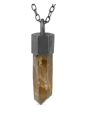 Parts of Four sterling silver Talisman Citrine necklace - Yellow