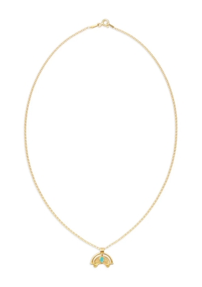 CHRONOS sterling silver pendant-detail necklace - Gold