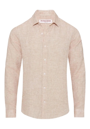 Orlebar Brown Giles classic-collar linen shirt - Neutrals