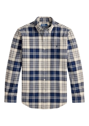 Polo Ralph Lauren button-down collar plaid shirt - Blue
