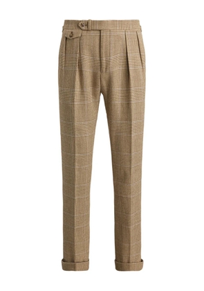 Polo Ralph Lauren double-pleated plaid trousers - Neutrals