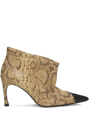 ROTATE BIRGER CHRISTENSEN pointed-toe leather boots - Neutrals