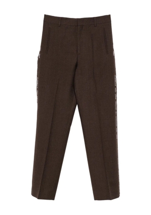 Moschino side-detail trousers - Brown