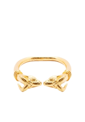 CHRONOS sterling silver animal-motif ring - Gold