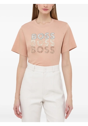 BOSS logo-detail T-shirt - Neutrals
