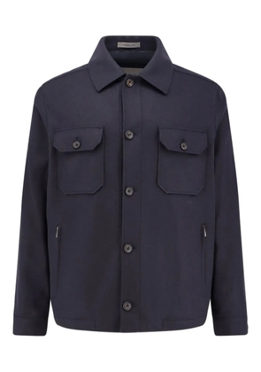 Corneliani button welt pocket jacket - Blue