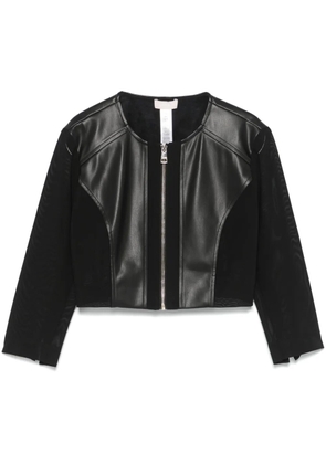 LIU JO cropped jacket - Black