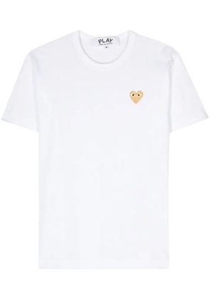 Comme Des Garçons Play heart-patch cotton T-shirt - White
