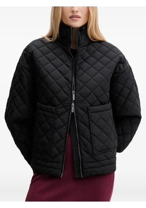 Armani Exchange quilted zip jacket - Black