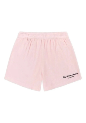 Sporty & Rich embroidered-pocket shorts - Pink