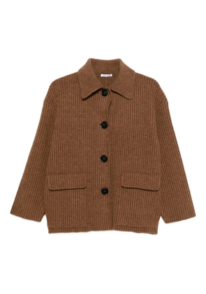 Lebor Gabala flap-pocket buttoned cardi-coat - Brown