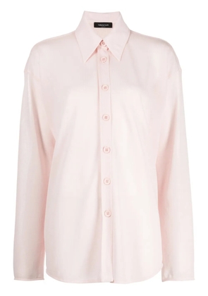 Fabiana Filippi fine-knit semi-sheer shirt - Pink