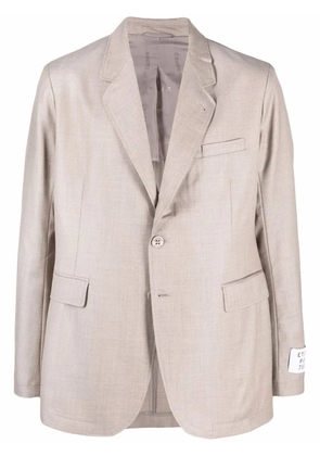 Études Studio virgin wool single-breasted blazer - Neutrals