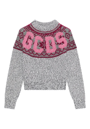 GCDS logo-embellishment sweater - Grey