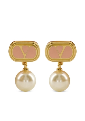 Valentino Garavani VLogo Signature pearl earrings - Gold