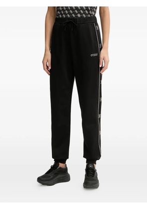 GUESS USA logo trim track pants - Black