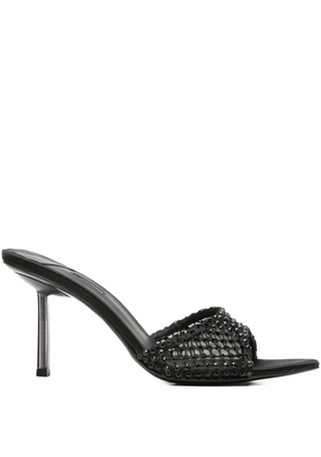 Le Silla 80mm crystal-embellished pointed-toe heeled sandals - Black