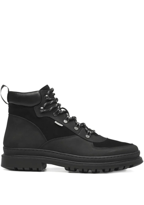 Les Deux lace-up panelled hiking boots - Black