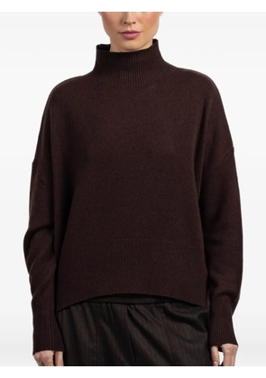 tensione in high-neck sweater - Brown
