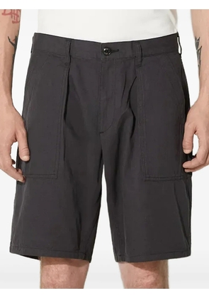 Neighborhood button cotton shorts - Black