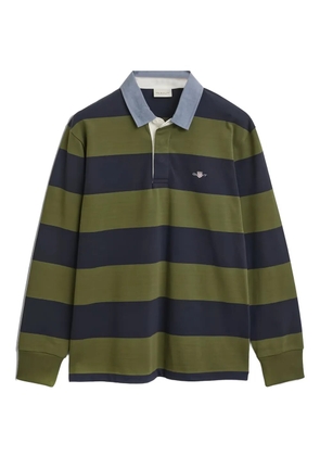 Gant striped chambray polo shirt - Green
