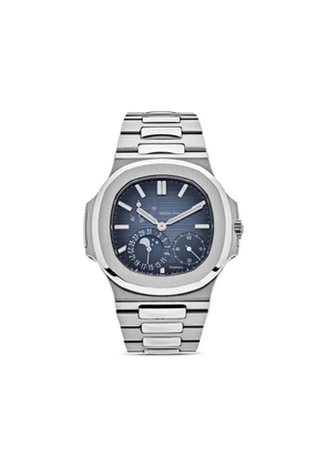 Patek Philippe Pre-Owned 2022 pre-owned Nautilus 5712/1A-001 Moon Phase 'Tiffany & Co.' 40.5mm - Blue