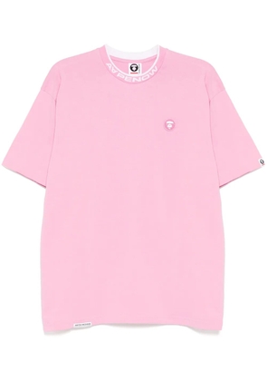 AAPE BY *A BATHING APE® Moonface logo short sleeve tee - Pink