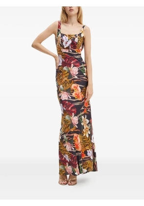 MARCIANO by GUESS Estella floral-print sleeveless maxi dress - Black