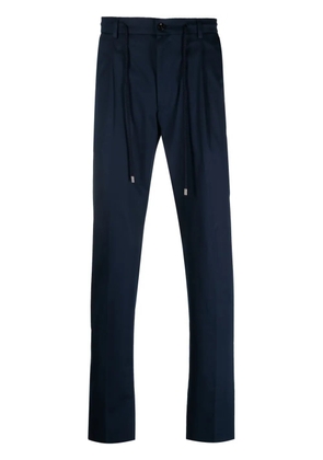 Moorer Anton-WE drawstring tapered trousers - Blue