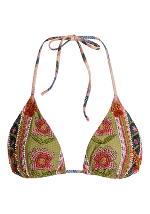 Agua Bendita Lolita fiore bikini top - MULTICOLOR