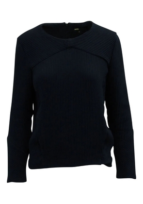 Maje ribbed long-sleeve T-shirt - Blue