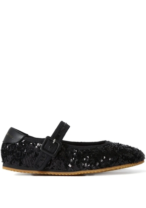 Stella McCartney sequinned ballet flats - Black