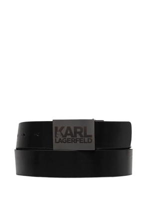 Karl Lagerfeld logo-buckle belt - Black