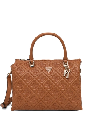 GUESS USA Adelasia quilted tote bag - Brown