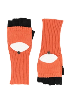 Charles Jeffrey Loverboy animal-motif gloves - Orange