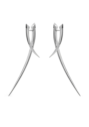 Shaun Leane Sabre Statement crossover earrings - Silver