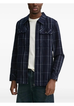 G-Star RAW checked zip-up shirt - Blue