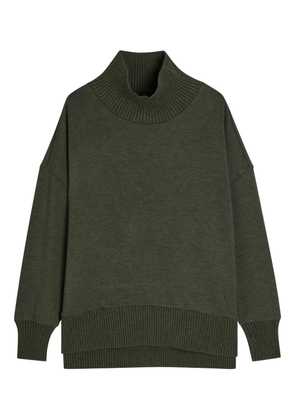 Varley Barker ribbed high-neck sweater - Green
