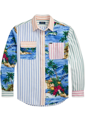 Polo Ralph Lauren patchwork design shirt - Blue