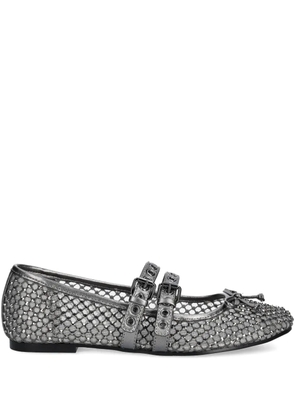 GUESS USA embellished buckle ballet flats - Silver