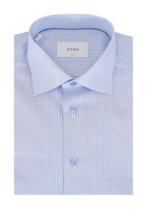 Eton check-pattern shirt - Blue