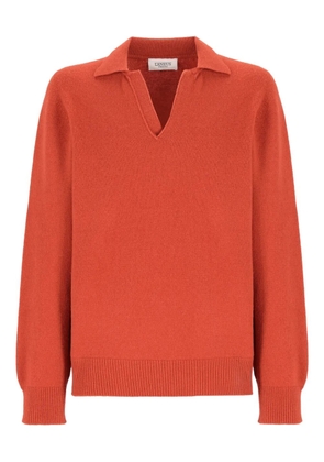Laneus knitted V-neck sweater - Orange