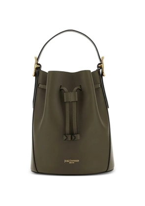 J&M Davidson Poppy leather drawstring bucket bag - Green