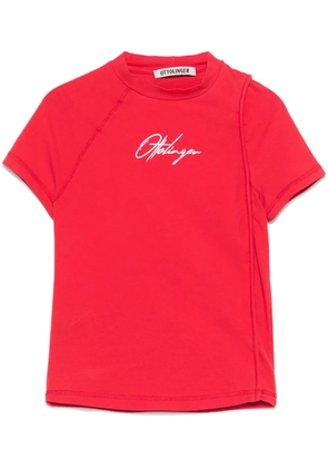 Ottolinger deconstructed T-shirt - Red