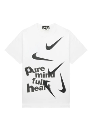 Black Comme Des Garçons x Nike graphic-print T-shirt - White
