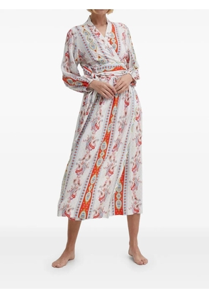 Melissa Odabash Rachel printed midi dress - White