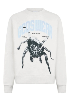 GCDS spider-print sweatshirt - Neutrals