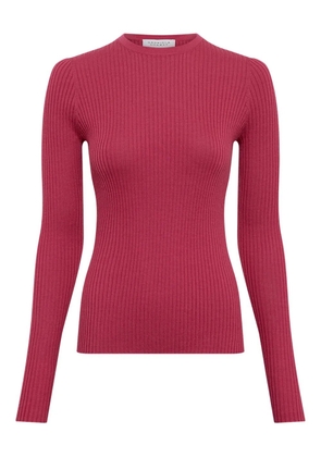 Gabriela Hearst Browning ribbed-knit T-shirt - Pink