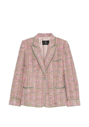 ETRO tweed blazer - Pink