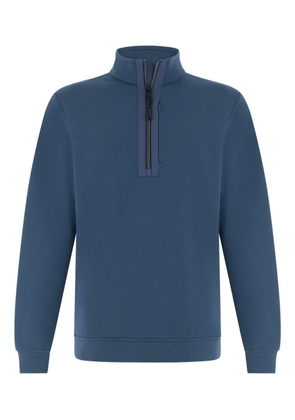Boggi Milano half-zip scuba sweatshirt - Blue